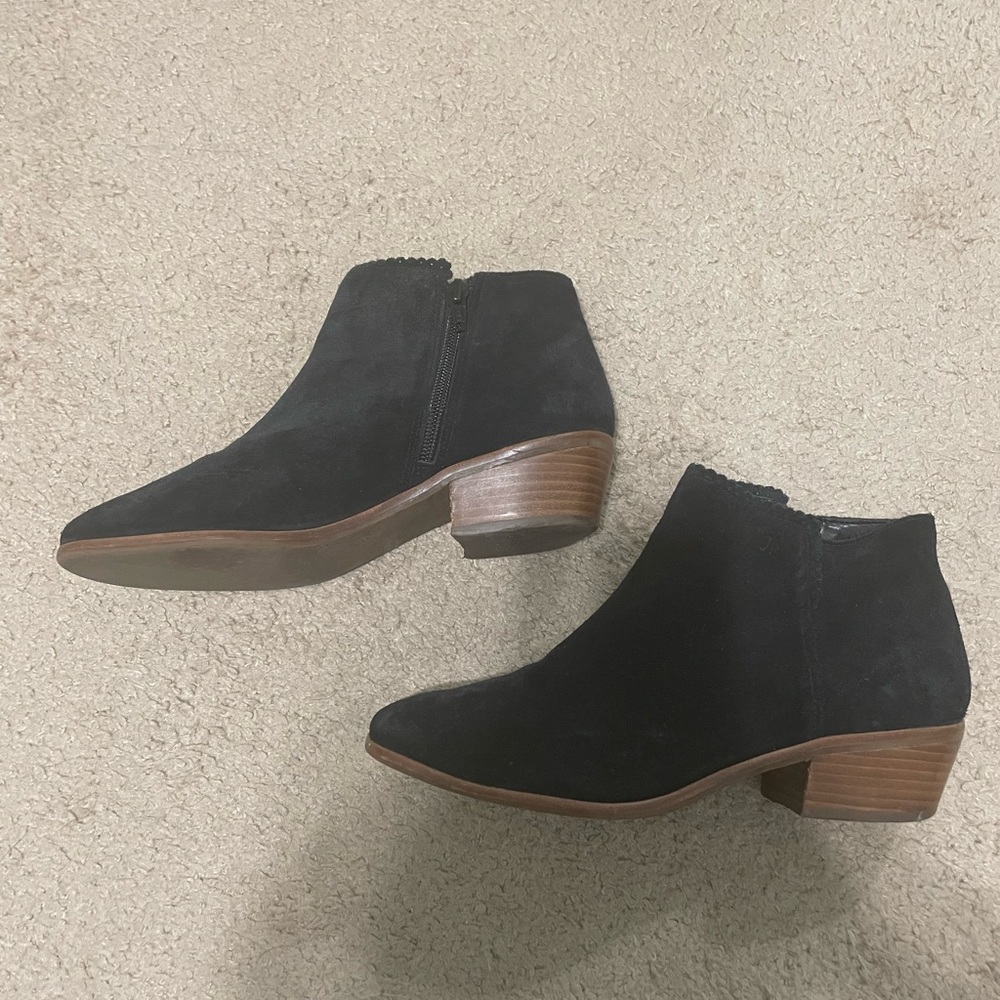 Black Suede Jack Rogers Booties